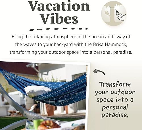 Miniatura 10 de LA SIESTA Brisa Hamaca clásica, hecha a mano, resistente a la intemperie, resistente a roturas, hamaca para relajación interior y exterior,