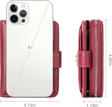 FALAN MULE Purses for Women RFID Blocking Small Compact Bifold Women's Wallet Zipper Coin Pocket Credit Card Holder Ladies Purse with ID Window