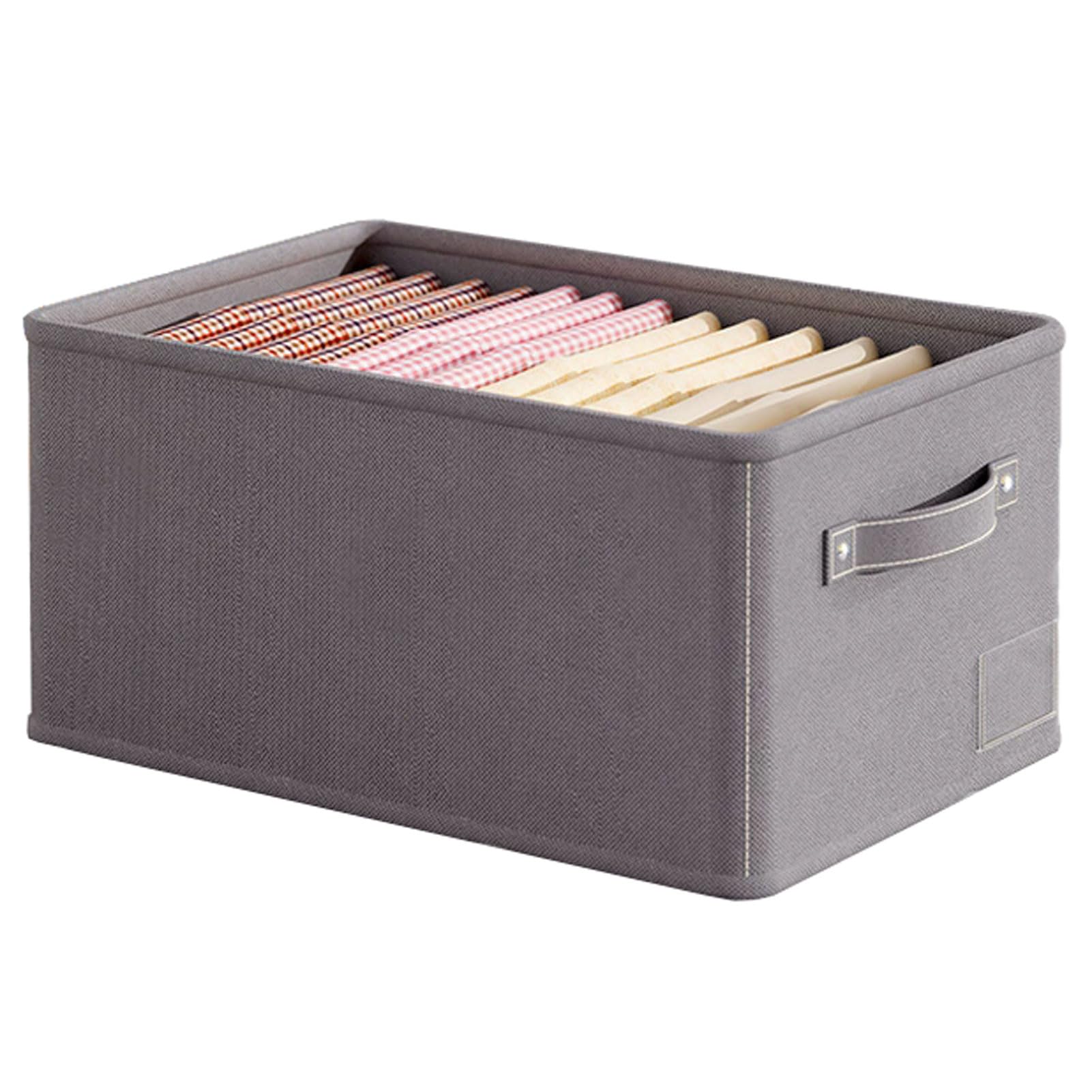 Organisateur d'armoire vêtements et pulls avec bac de rangement pliable