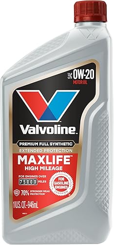 Vista 49 de Valvoline - Aceite de alto millaje 150 K con MaxLife Plus Technology, SAE 10W-30, 1 cuarto de galón, paquete de 2