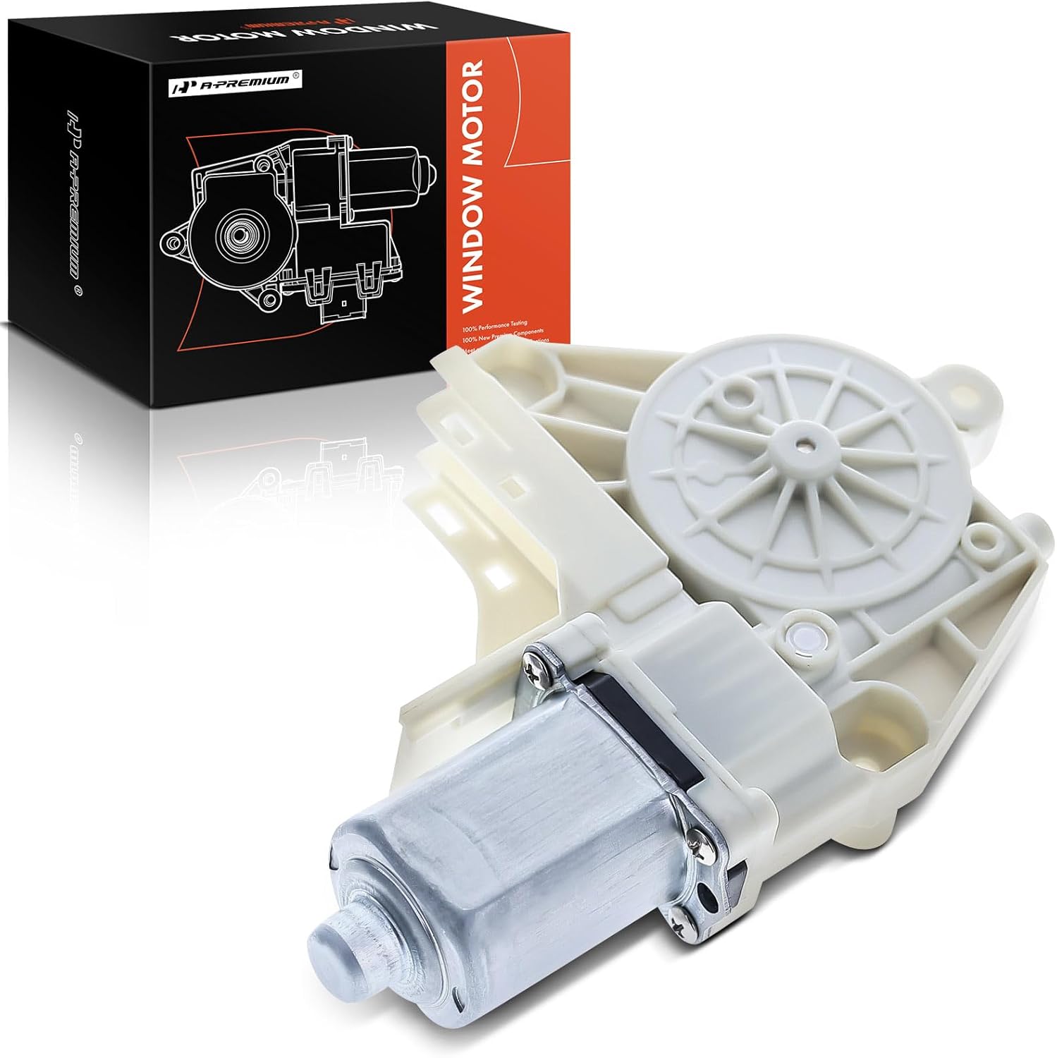 A-Premium Power Window Lift Motor (with 2-Pin Connector) Compatible with Ford & Lincoln & Mercury Models - Edge, Taurus, Fiesta, MKX, Five Hundred, Freestyle, Taurus X, Montego, Sable
