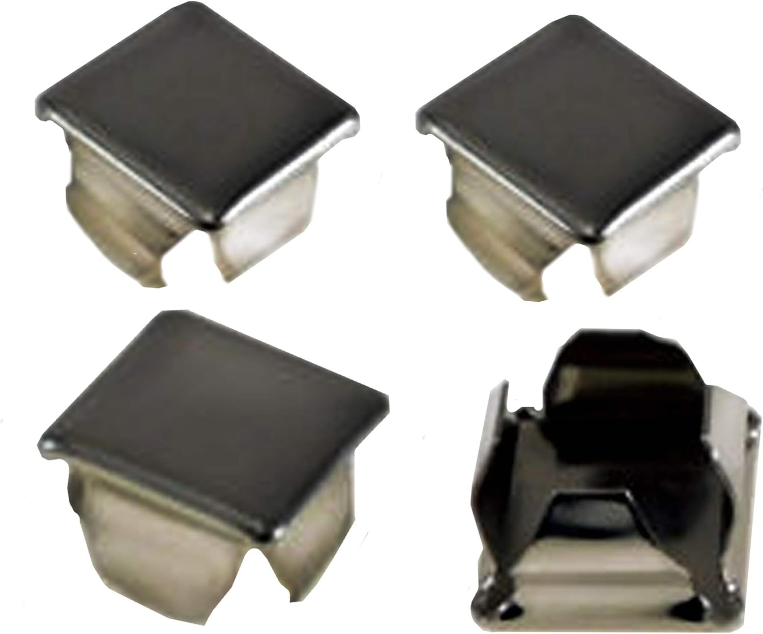 Tubing Cap Hole Plugs Pipe Post Caps Metal Tubing 4 Pack 1 inch OD (.874".904" ID