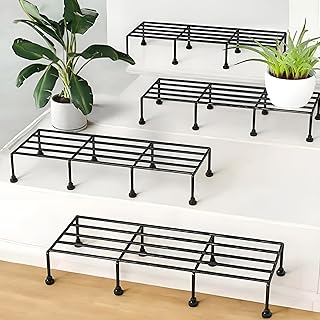 WonderStand TITAN Plant Stands (Set of 4) Plant Stand for Balcony Rust proof Metal Plant Stand for Living Room with 7 Laye...