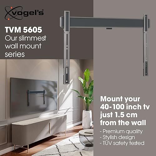 Miniatura 2 de Vogel's TVM 5605 Soporte de pared para TV de 40 a 100 pulgadas, máx. 220 libras, soporte de TV VESA máx. 600 x 400, compatible universalmente,