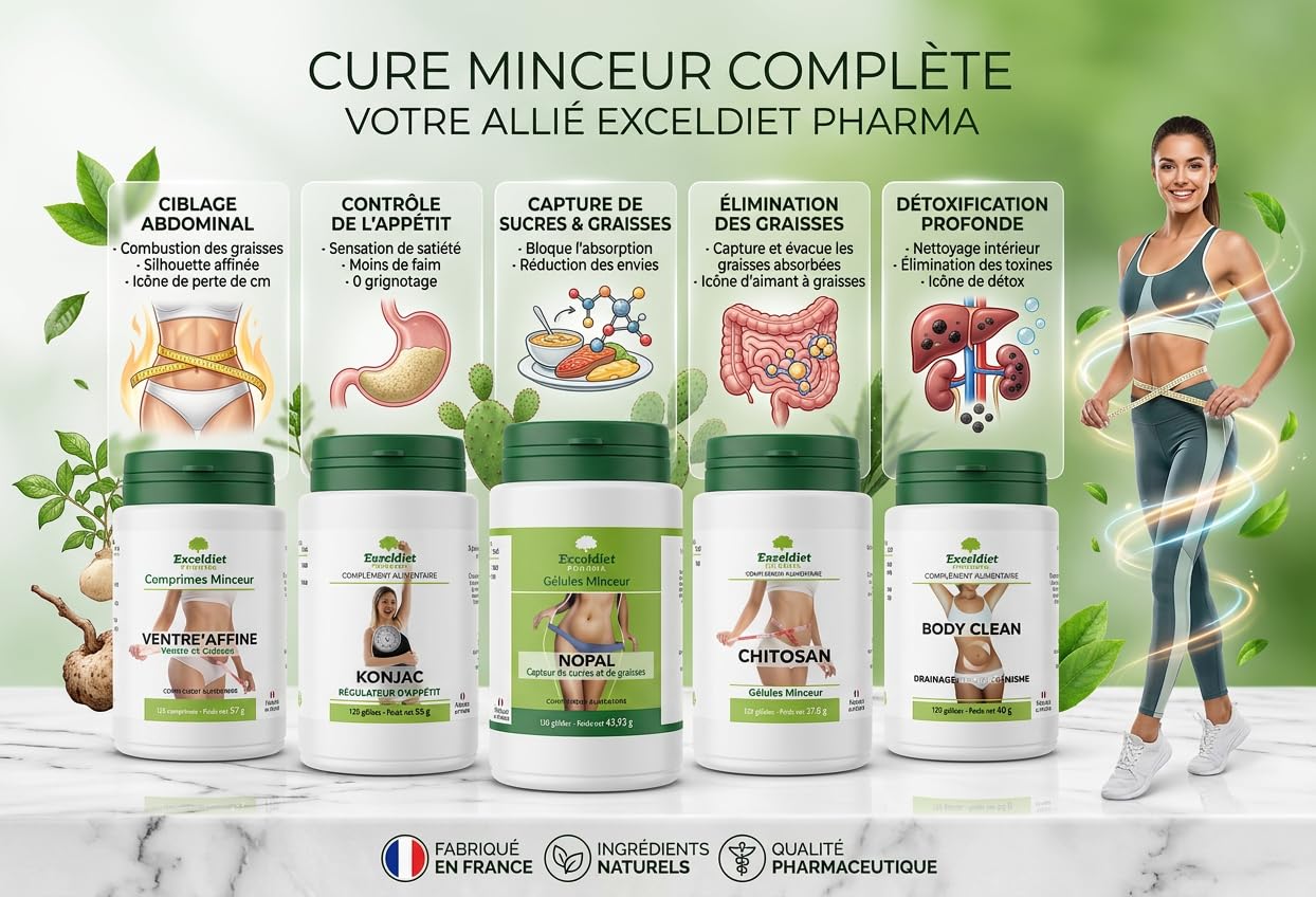 Cure Minceur Perte de Poids | Sur 90 Jours | Coupe Faim Brûleur de Graisse | 600 Comprimés / Gélules | Homme et Femme