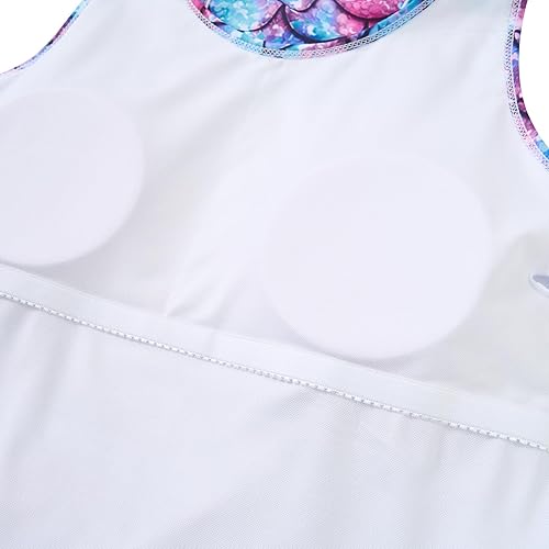 Miniatura 4 de Belovecol Traje de Baño de Dos Piezas para Niñas, Tankini, Traje de Baño de Verano, Traje de Playa sin Rozaduras con Almohadillas de Sostén
