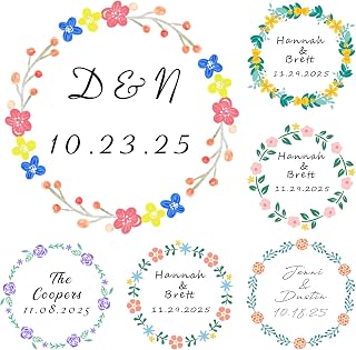 Custom Personalized Wedding Uv Transfer Stickers Labels, Clear Stickers Customized, Create Your own Design Image Photo Text Logo, Waterproof Anti-Fading Cold Resistant Heat