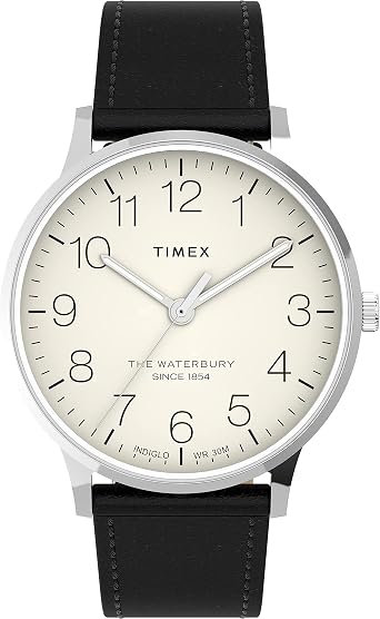 Timex Men's Waterbury Classic 40mm Leather Strap Watch