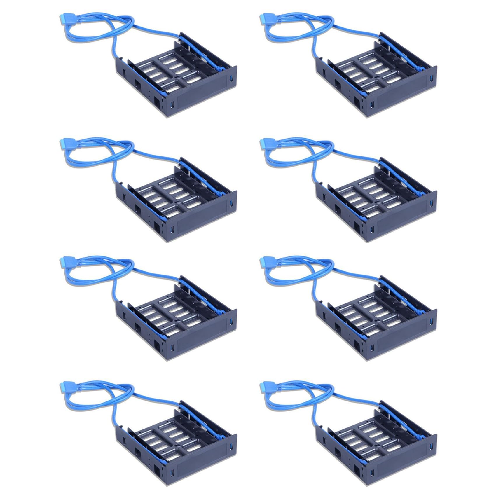 8 sztuk 2 x USB 3.0 osłona przednia z urządzeniem 3,5/HDD lub 2,5 SSD/HDD na dysku 5,25 do uchwytu na napęd optyczny