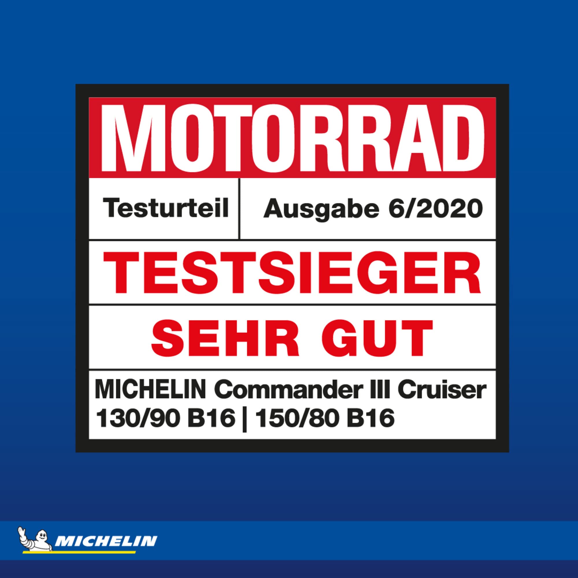 MICHELIN COMMANDER III CRUISER 200/55R17 78V Rückseite Reifen