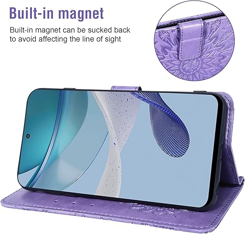 Miniatura 10 de Asuwish Funda de teléfono para Motorola Moto G 5G 2023 con protector de pantalla de vidrio templado y funda de cuero de girasol, soporte para