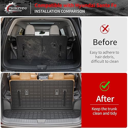 Vista 104 de Alfombrilla de carga compatible con Nissan Pathfinder 2022-2024 2025, forro de carga TPE para todo tipo de clima, accesorios Pathfinder 2023