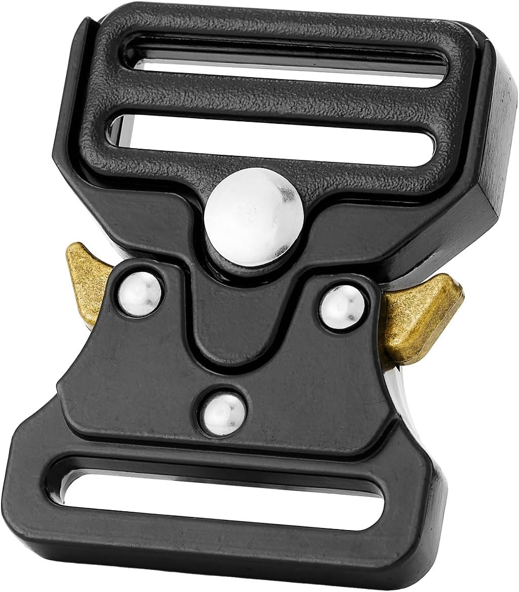 DEVPSISR Tactical Buckle Replacement 2 pack,Metal Buckle Clip for Dog Collar, Keychain, Hunting Belt Bags