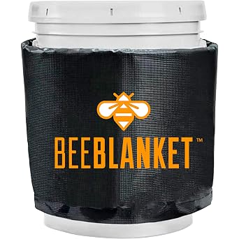 Powerblanket BB05 Bee Blanket 5 gal Pail Heater, Honey/Bucket, 120W, 120V, Charcoal Gray