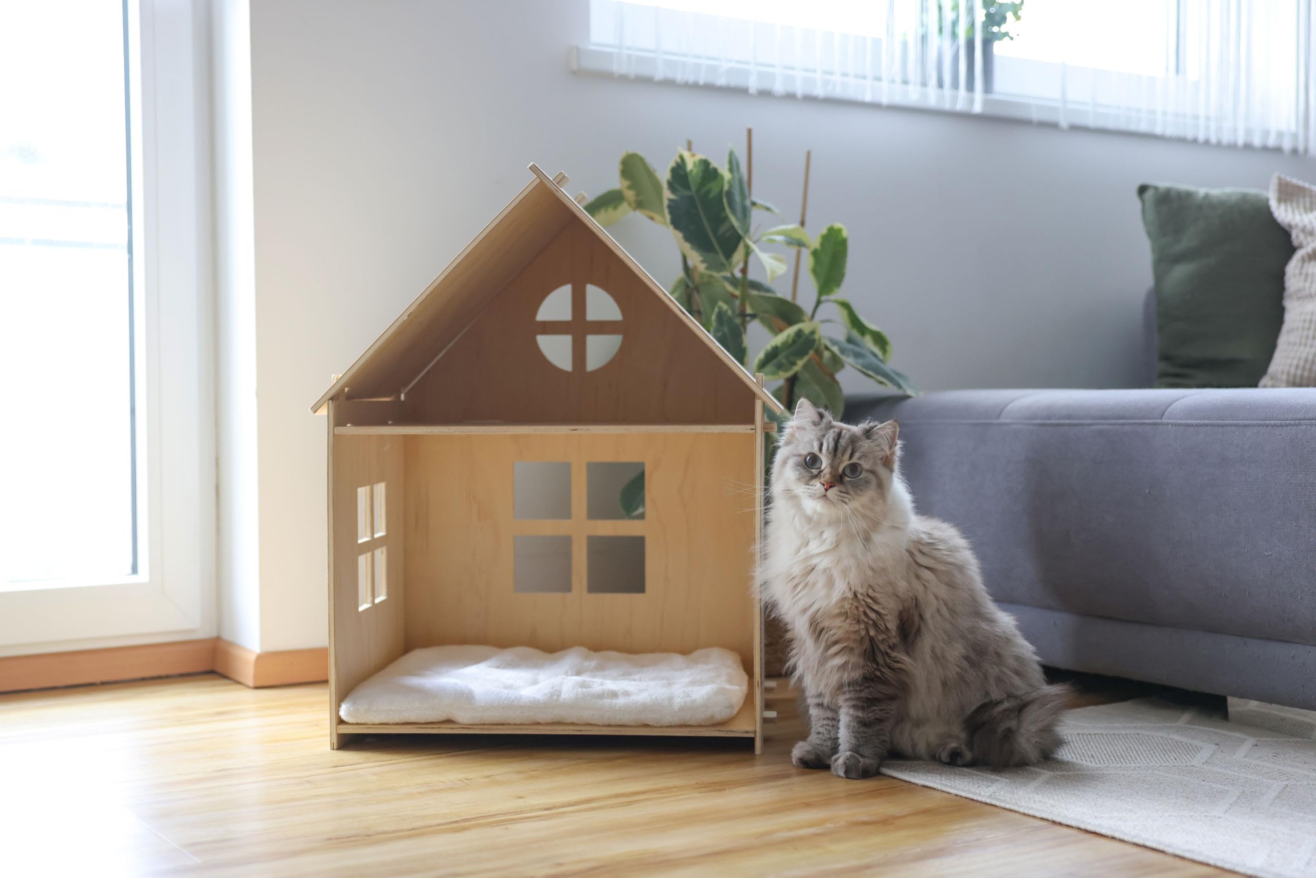 KERBL PET Casetta gatti Yvi, Indoor, 50x38x67 cm