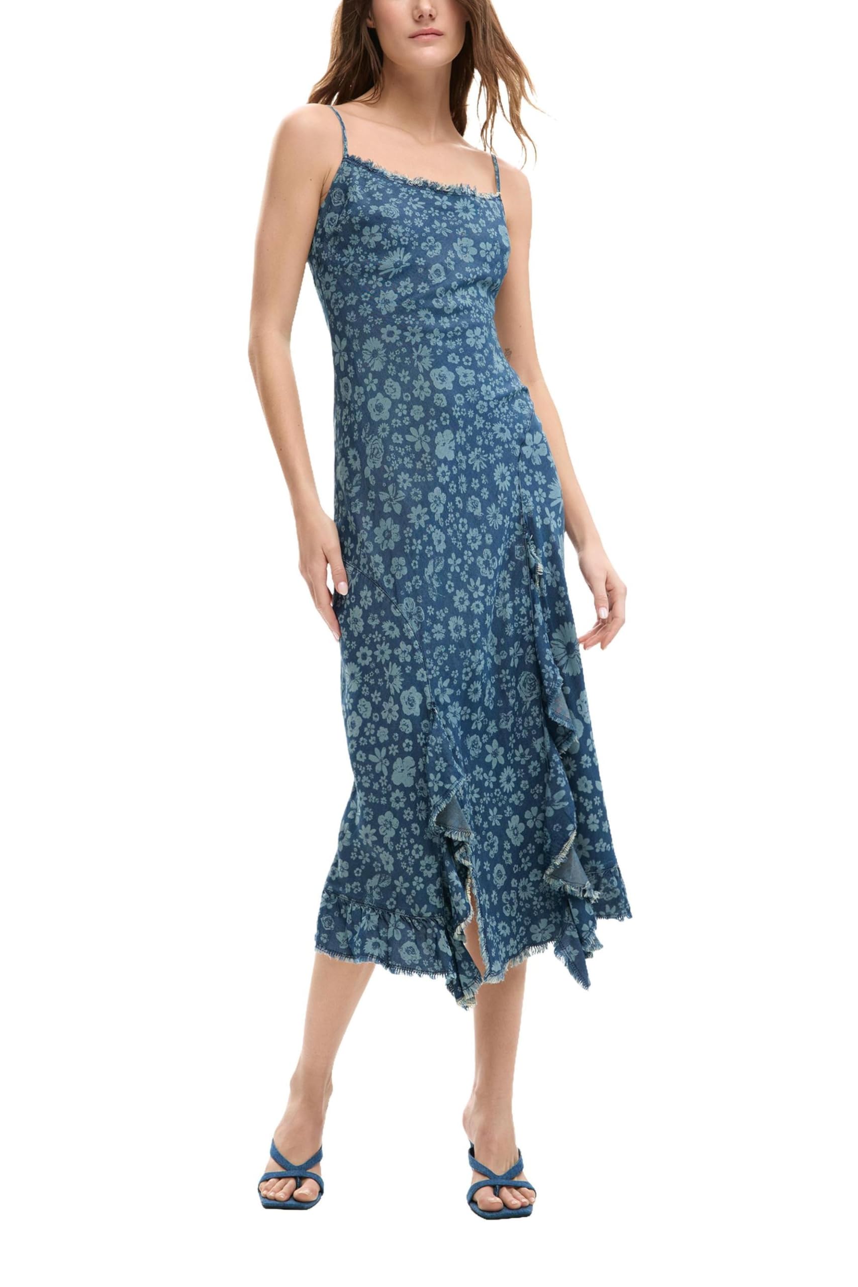 Desigual Trägerkleid aus der Damen-Kollektion, Blau, XS