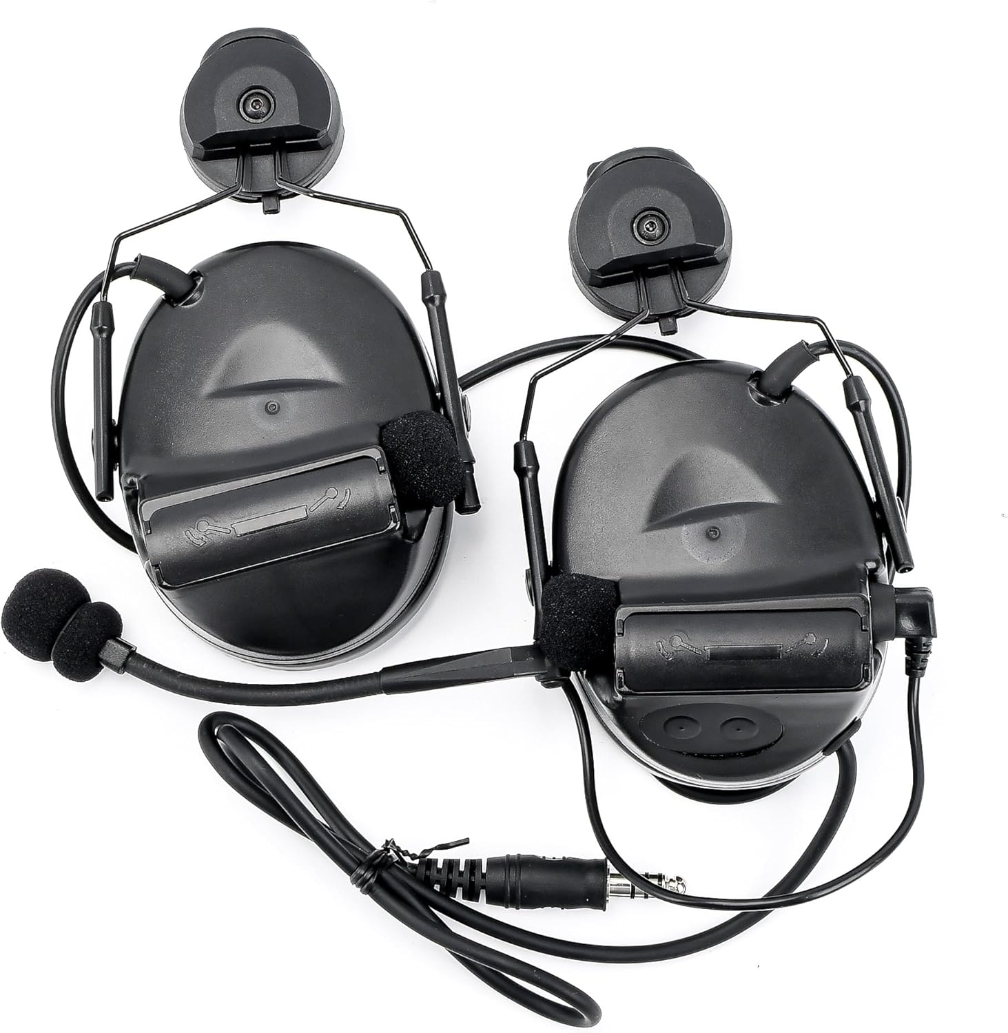 GLECTICAL Tactical Airsoft Wargame headset with mic Without Noise Cancellation Function with ARC Rail Adapter and U94 PTT Kenwood - Image 8