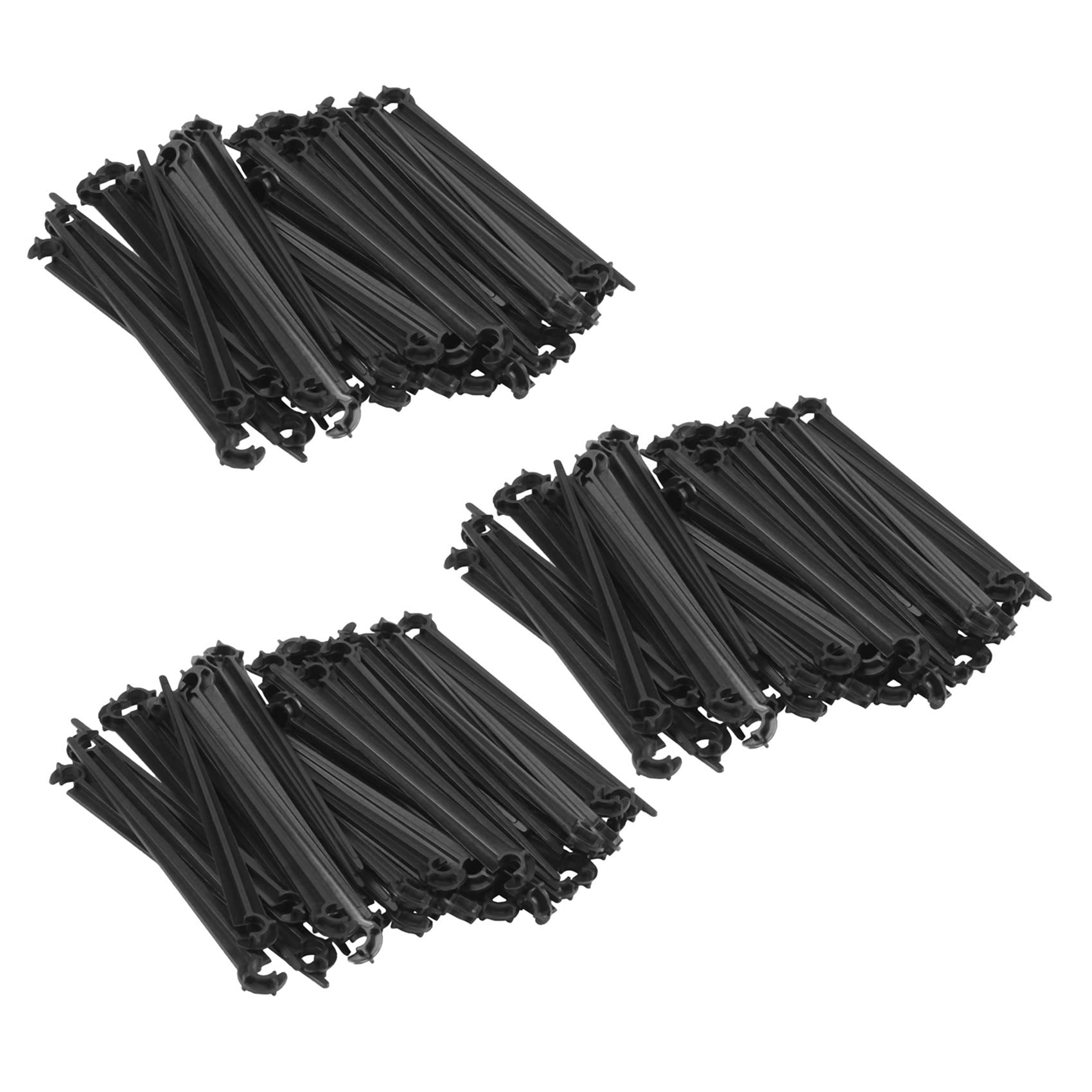 Jnchdghwa Black 150Pcs C-Shaped Garden 4 / 7Mm Drip Irrigation Pipe Bracket Bracket Fixed Rod Drip Irrigation Irrigation Fittings