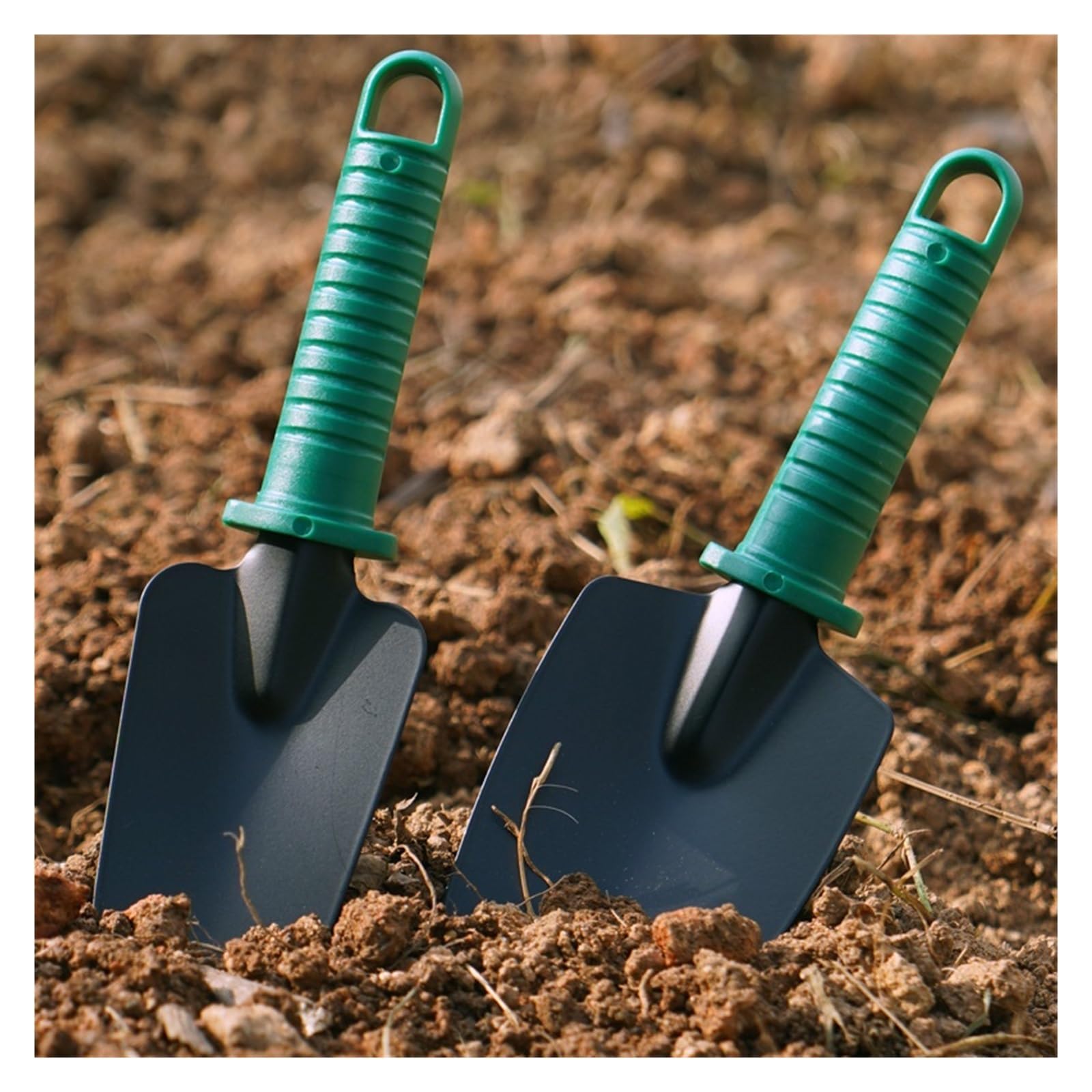 Attrezzi da Giardinaggio in ghisa, Set Attrezzi da Giardino Verde Nero 10 Pz con Custodia(10 Piece Set)