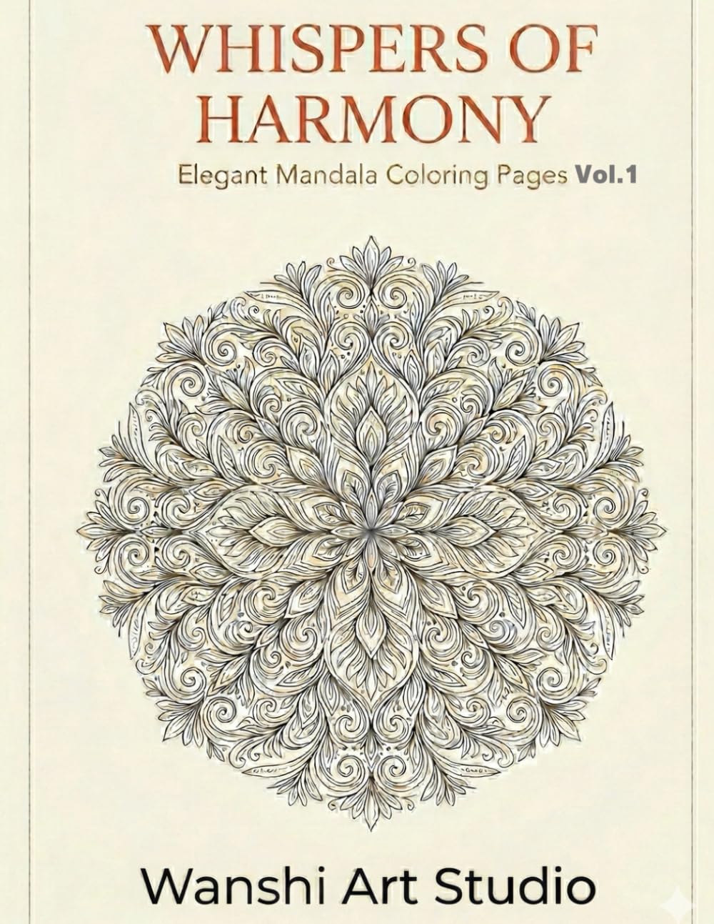 Whispers of Harmony: Elegant Mandala Coloring Pages Vol.1
