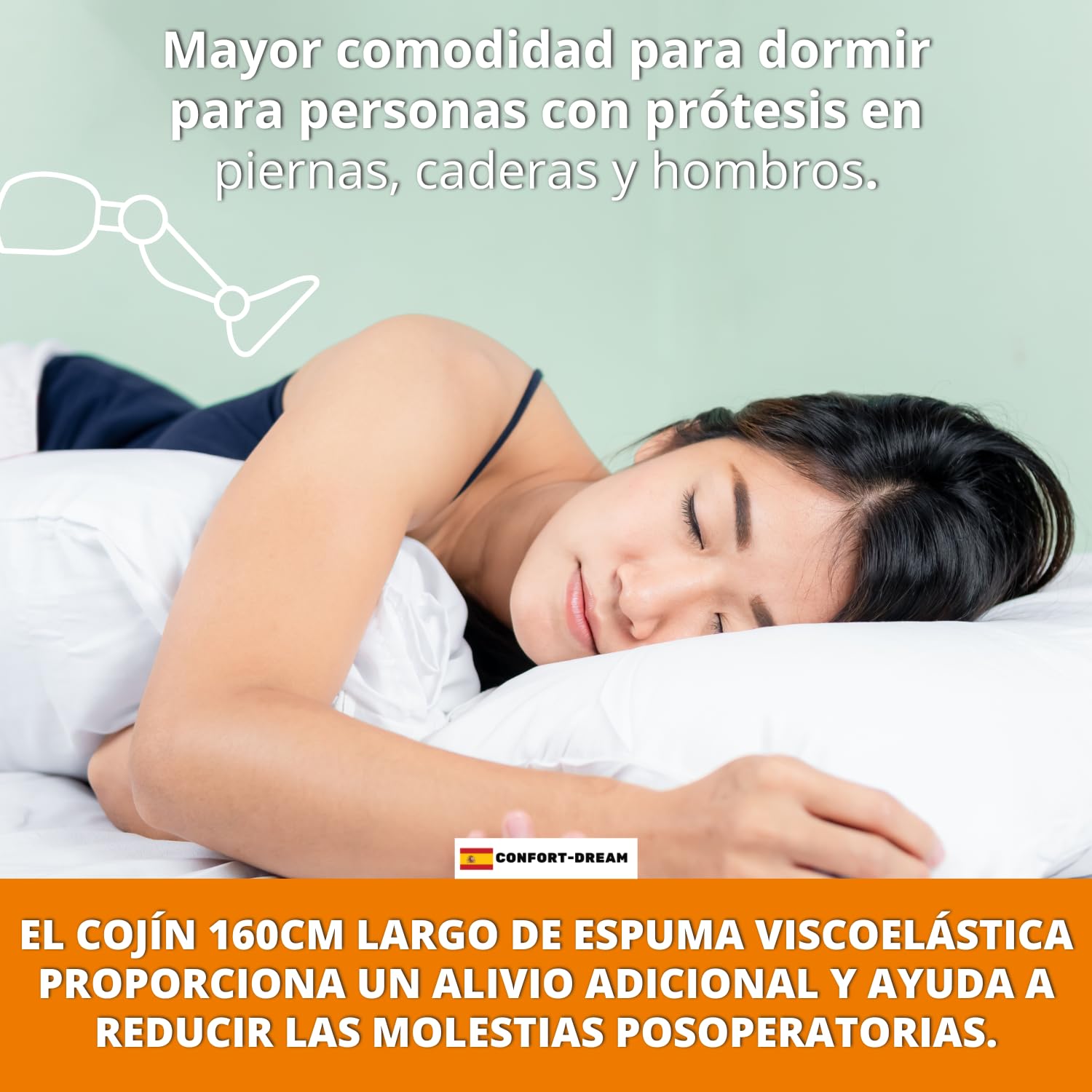 Almohada Larga Viscoelastica 160cm Embarazada Dormir Piernas Dormir Lactancia Cervicales Y Cuello Dormilocos Almohada Antiarrugas Sofa Cojines Grandes