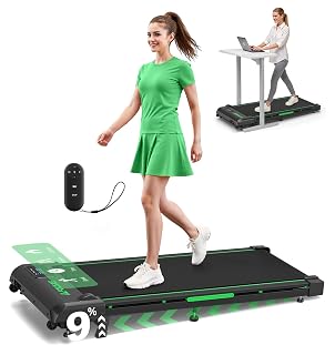 Walking Pad, 1-10 km/h Laufband für Zuhause mit 9% Steigung, 2.5HP Walking Machine mit LED-Anzeige, Fernbedienung, 12 Programes, Doppelter Stoßdämpfung Bis 150kg Belastbar - Amazon product rated Grade A