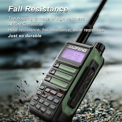 Miniatura 6 de BAOFENG Walkie Talkie UV-16R USB-C 10W con cable de programación Radio bidireccional impermeable de largo alcance de doble banda Radio portátil