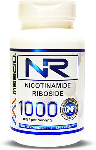 MAAC10 Nicotinamida Riboside 1000mg porción (120 cápsulas 4 por porción - Probado por terceros)  Suplemento NR NAD+ - Alternativa a NMN - Funciona