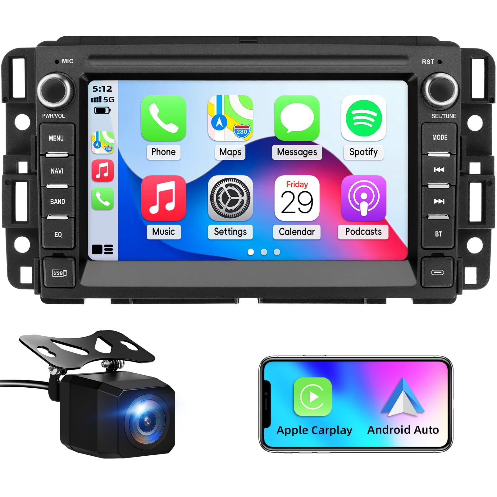 OHREX Car Stereo for Chevy Silverado Radio Upgrade 2007 2008 2009 2010 2011 2012 2013