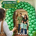 Propsicle Green Metallic Balloons for Jungle Safari Birthday Decoration gallery image