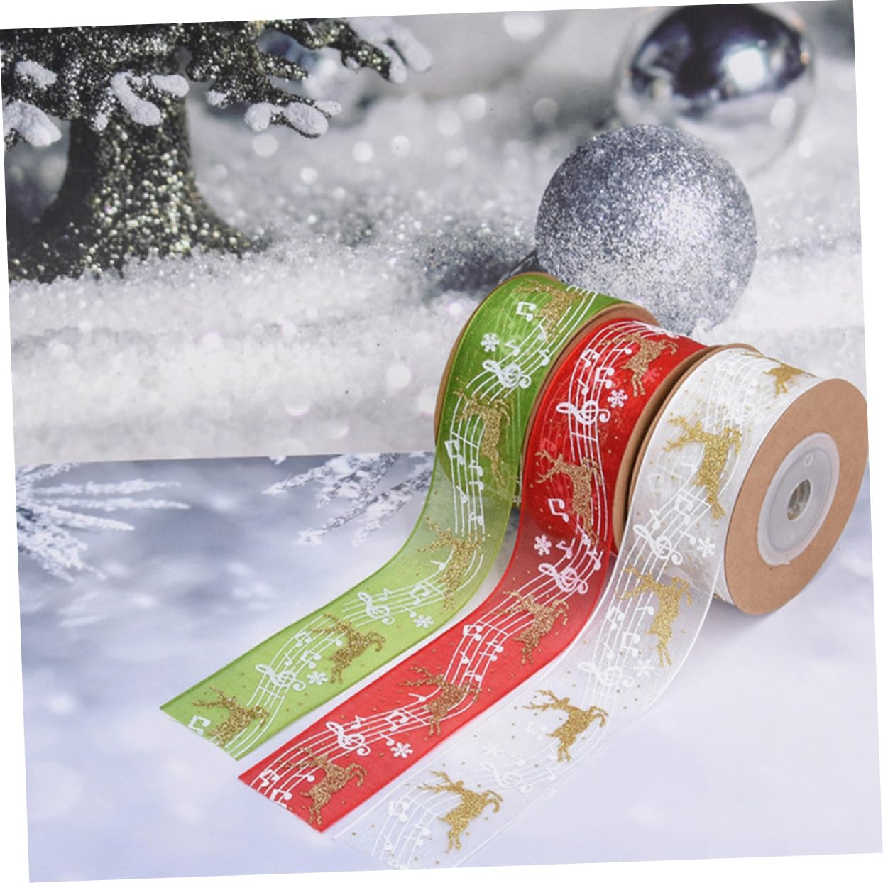 12stücke Teiliges Weihnachtsschleifenband Weihnachtsdekoration Für Geschenkverpackung Und Bastelarbeiten