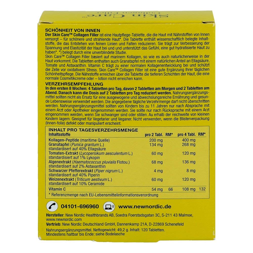 Skin Care Collagen Filler Tabletten