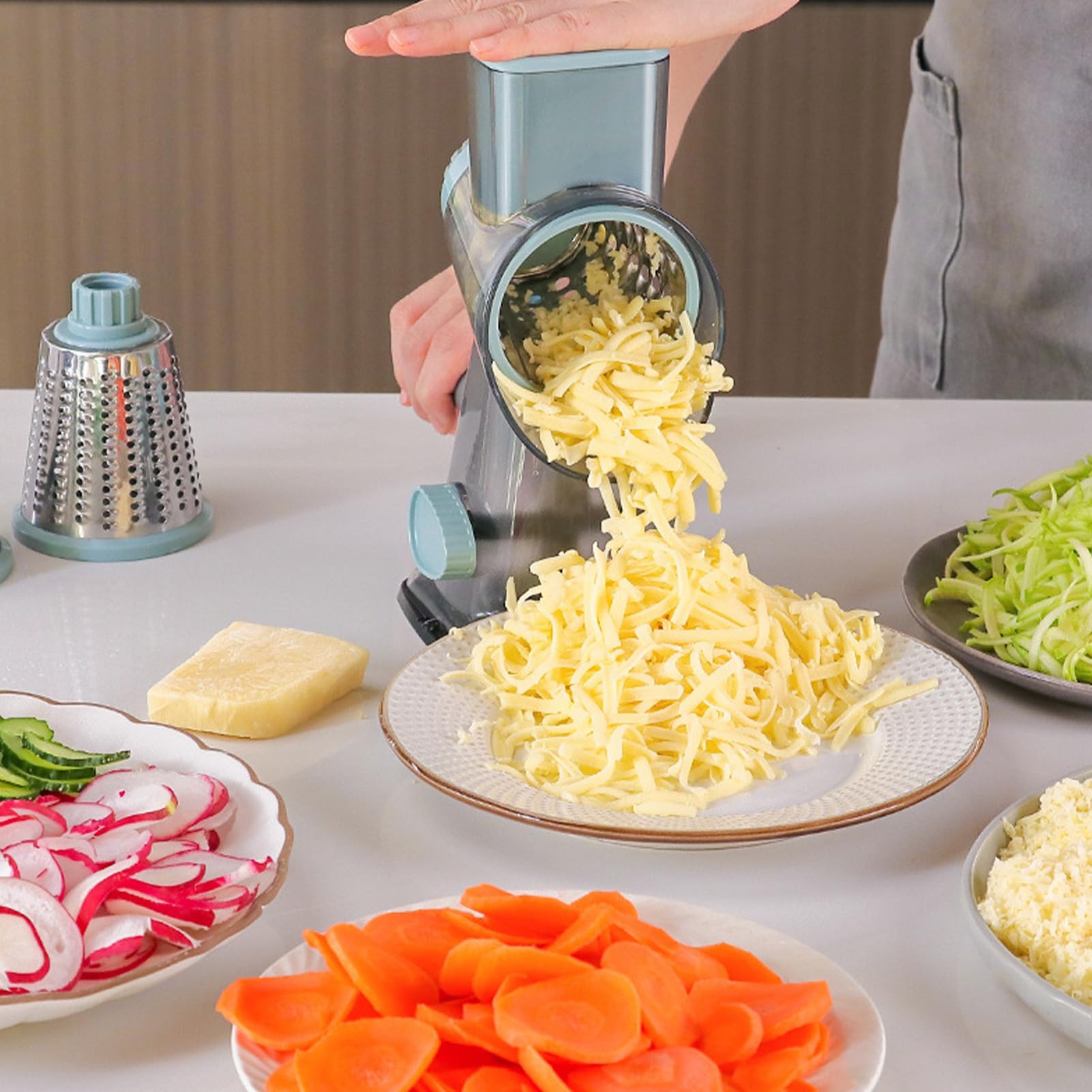 Grattugia Per Formaggio Affettatrice Manuale Multifunzionale Per Alimenti