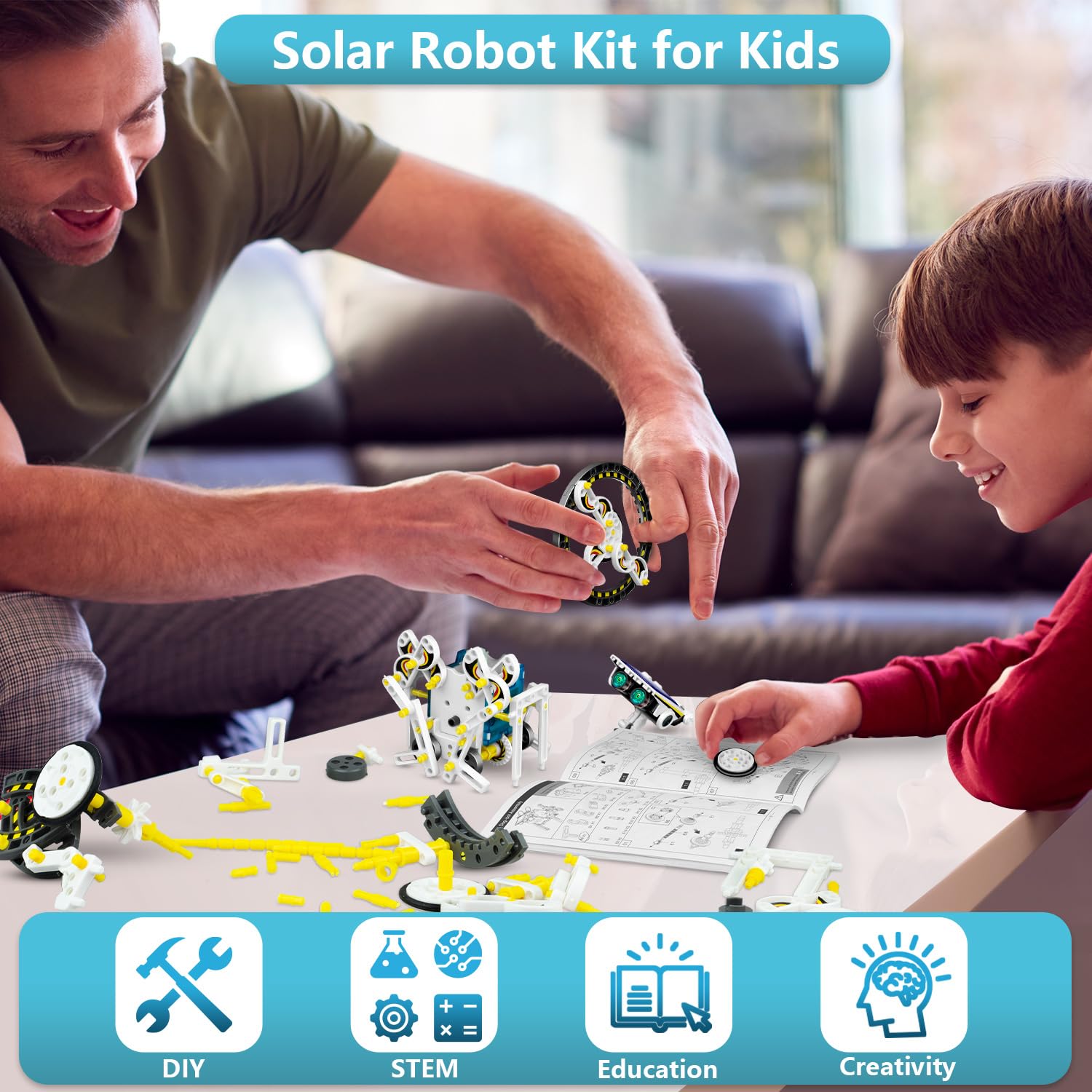 Amazon.com: Dioju 13-in-1 Solar Robot Toys for Ages 8 9 10 11 12