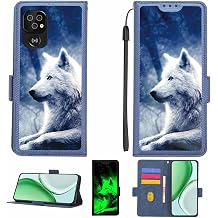 Case Compatible for Doro 8200 Phone Case Flip Cover [with Tempered Glass Screen Protector][RFID Blocking][Luminous Effect] LPT-Lang