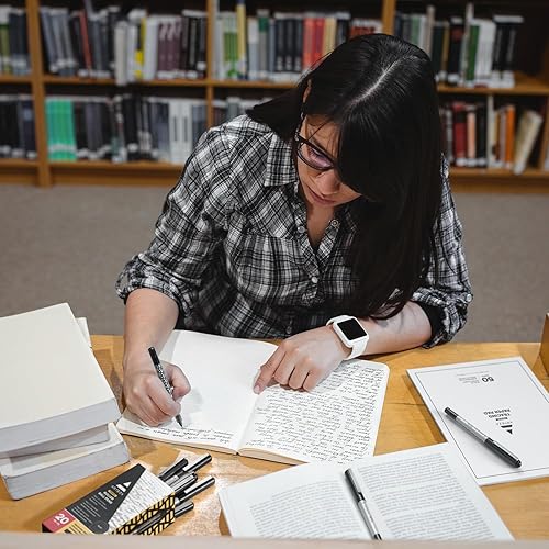 Miniatura 7 de Mrnsiet - Bolígrafo de punta redonda (20 unidades, 0.028 in, tinta líquida negra)