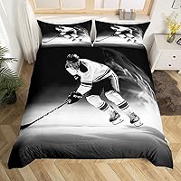 Vista 10 de Funda de edredón de béisbol matrimonial, juego de ropa de cama con temática de juegos de deportes de pelota para niños, funda de edredón de guantes