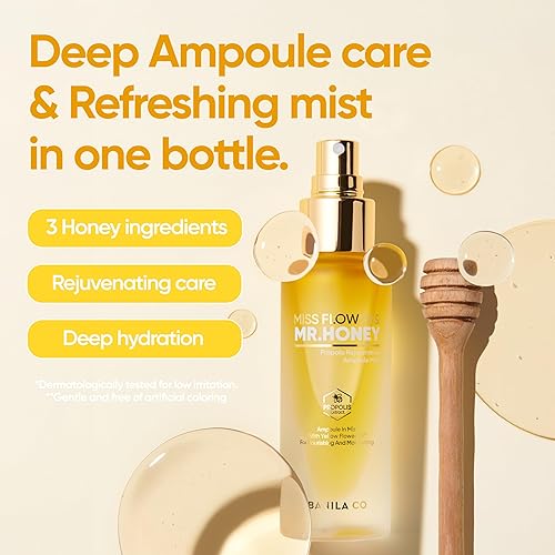 Miniatura 2 de BANILA CO Miss Flower & Mr Honey Propolis Ampolis - Ampolis Mist  Spray fijador de maquillaje hidratante de doble capa para la piel nutritiva y