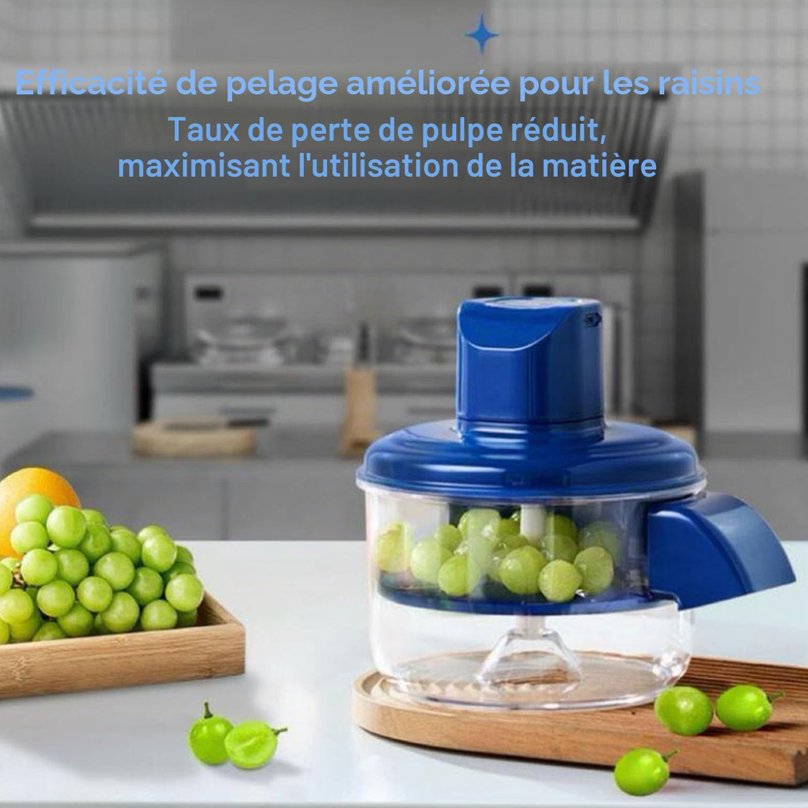 Dpofirs Machine D'épluchaison de Fruits électriques, Rechargeable Outil de Dissolvant de Déménagement de la Peau de Tomate à L'ail Rechargeable, pour les Petits Fruits, Utilisation de
