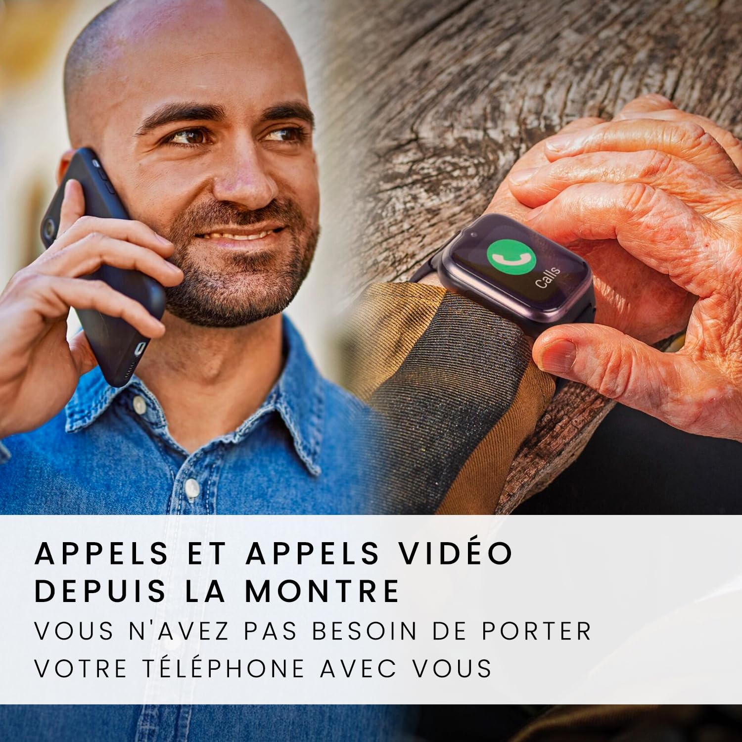 SPC SMARTEE 4G Senior - Montre Senior, GPS et Bouton SOS | Grandes icônes, 4G pour appels et appels vidéo, fréquence cardiaque et gestion via SPC SMART CLAN