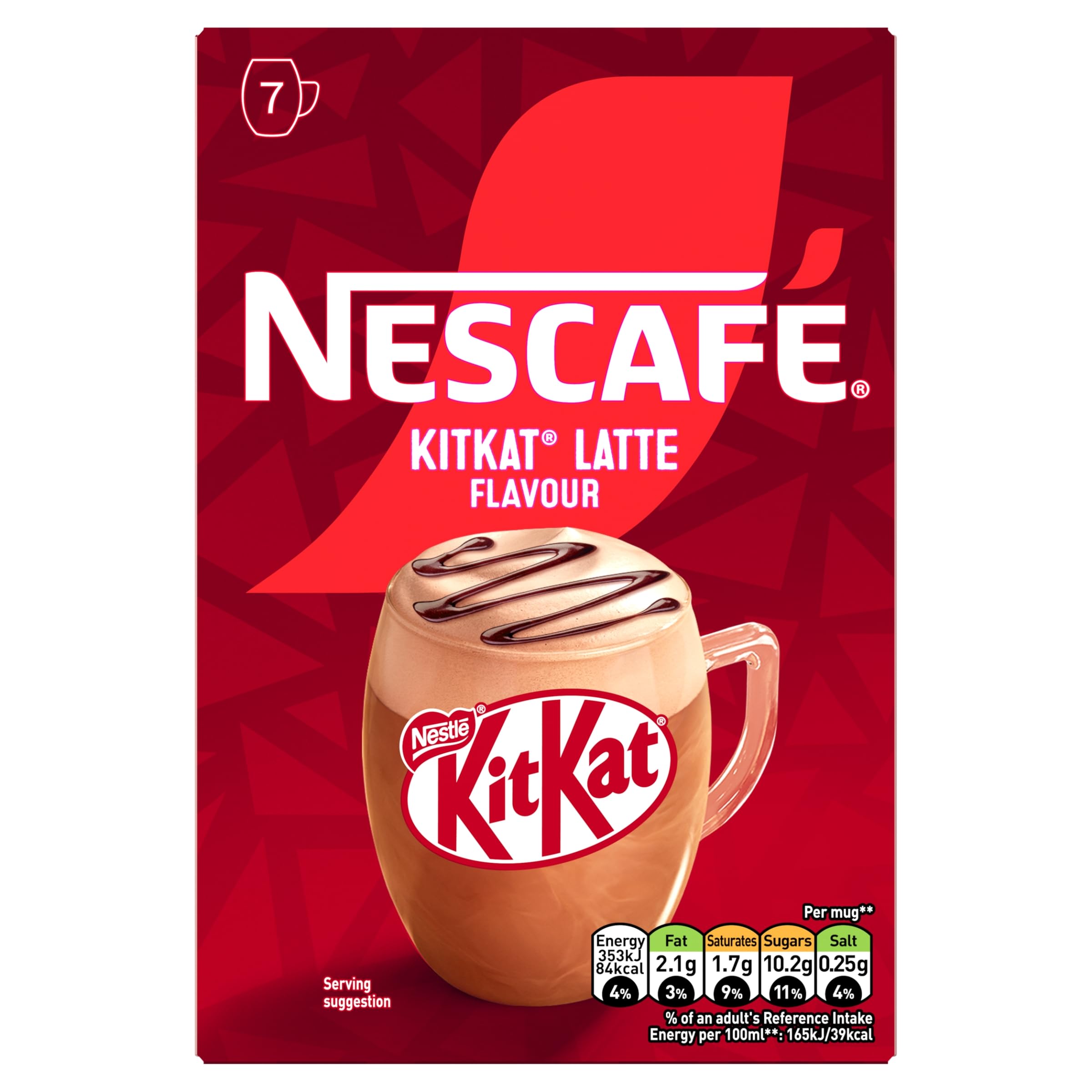 Nescafé KitKat Latte Sachets 7 x 21g | Pack of 1