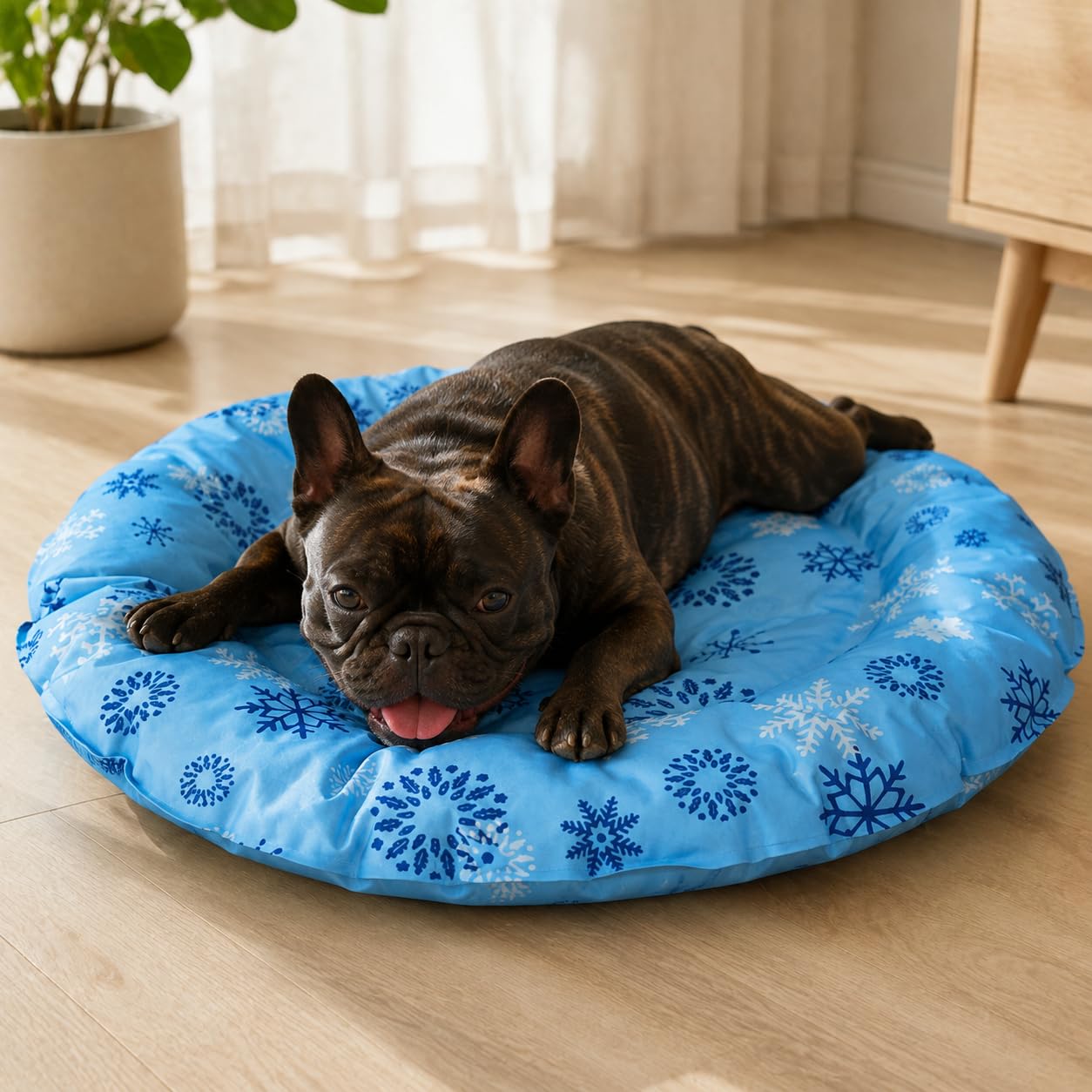 Tapis Rafraîchissant Gel, Diamètre 62cm | Rembourrage en coton perlé, Tapis Repos Froid, Pour les journées , Pour passionnés d'