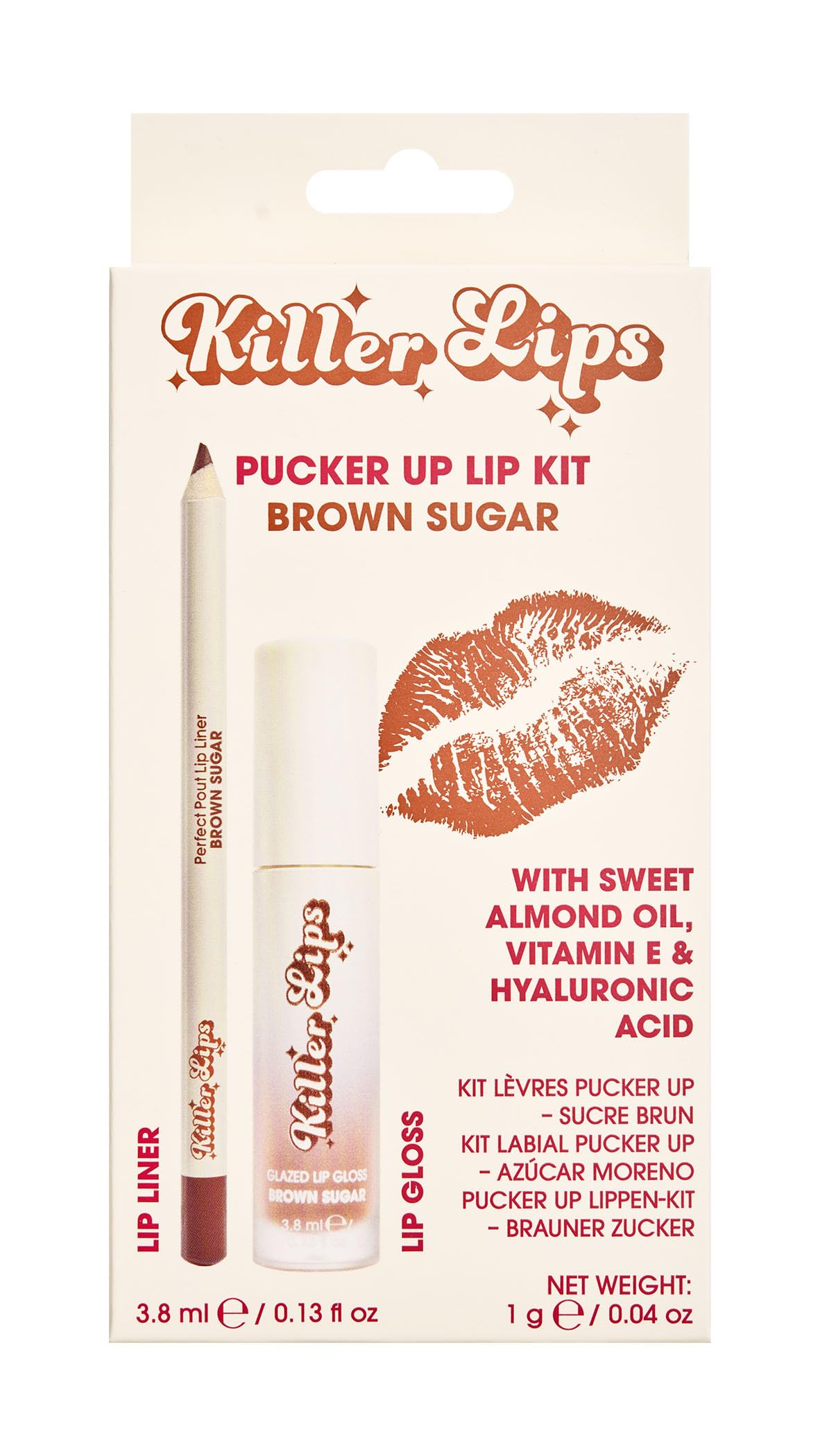Killer Lips Pucker Up Lip Kit - Brown Sugar, 48 g (Pack of 1)
