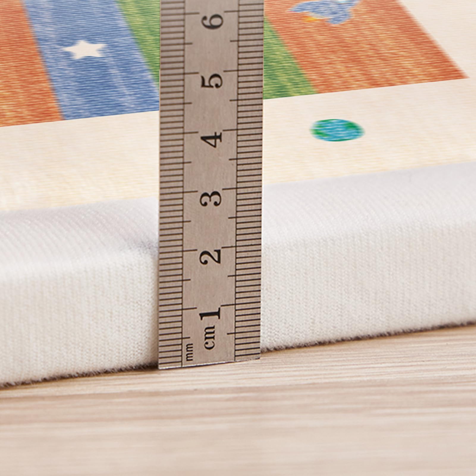 Krabbelmatte Baby, 2cm Extra Dicke Spielmatte Kinder mit Memory Schaum Rutschfester Teppich Kinderzimmer Krabbeldecke, Kinderteppich, Baby Spielmatte für Bauchlage 120 x 120 cm