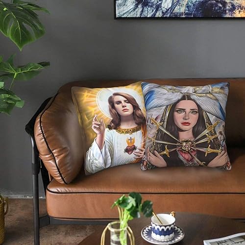 Miniatura 8 de Fasedate Funda de almohada de lana del rey de 18 x 18 pulgadas, funda de almohada de lona con personalidad, tipo grueso, 2 piezas, funda de almohada