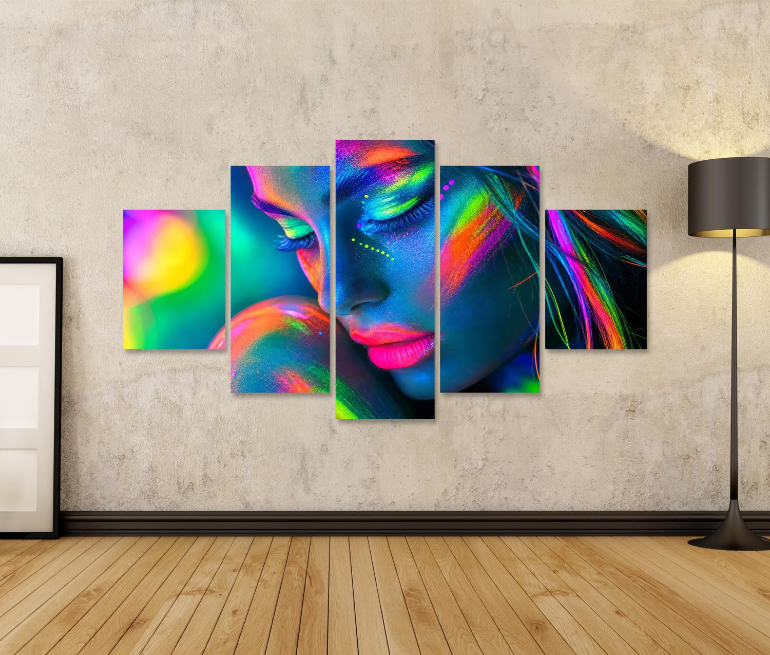 islandburner Bild auf Leinwand Faszinierende Portrait Kunstdruck für moderne Wohnzimmer Für Kunstliebhaber - 5-teilig