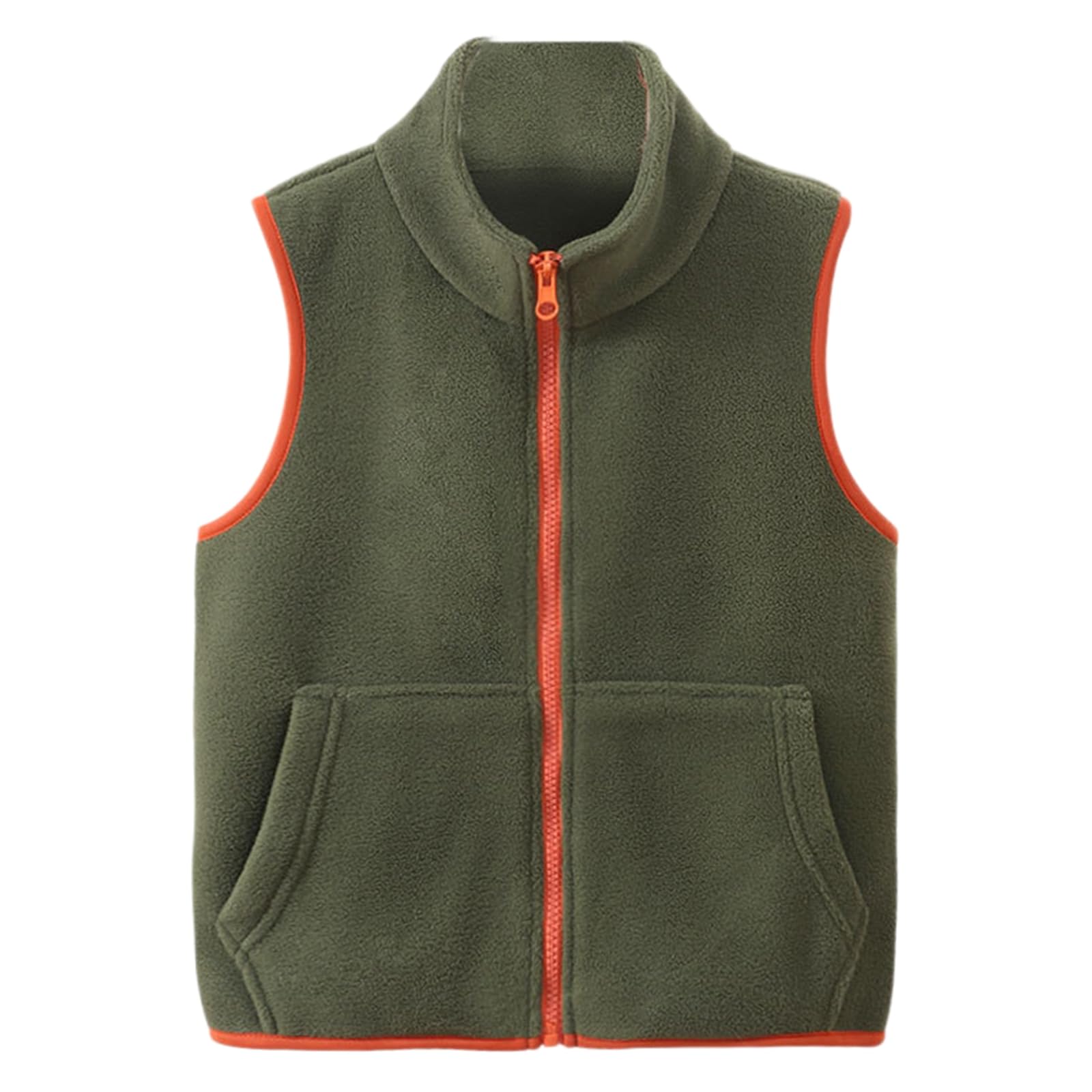 Cicilin Chaleco de forro polar unisex para niños, chaleco de forro polar, unisex, para adultos, chaqueta cálida de invierno