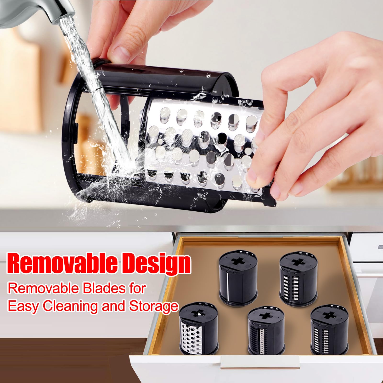 Râpe À 4 Faces Râpe À Fromage En Acier Inoxydable Déchiqueteuse Trancheuse Râpe Multifonction