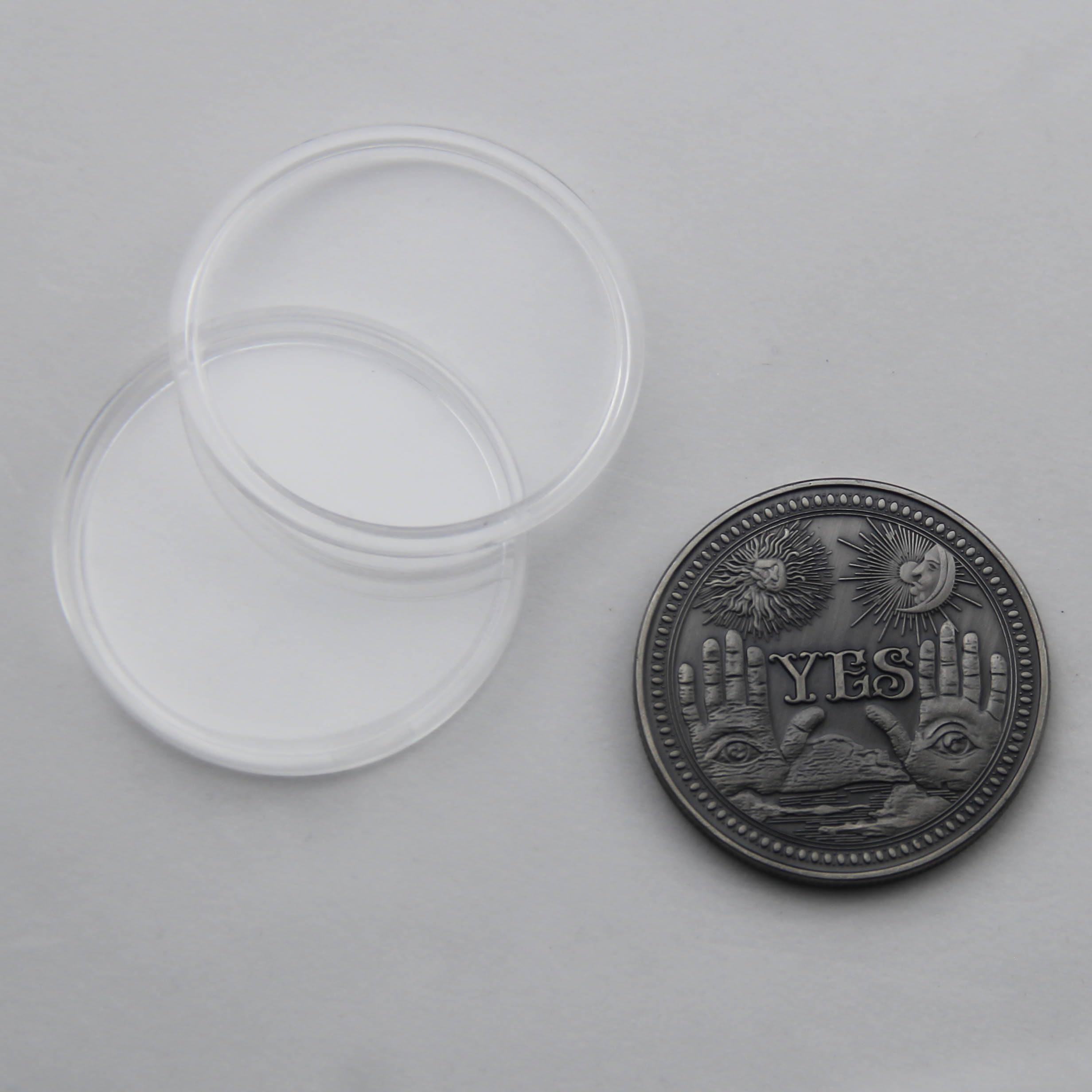 Set De 4 Monedas De Decisión De Aleación Antigua, Dos Caras Con Grabado De SÍ/NO, Diámetro 4 Cm, Para Coleccionar, Decorar O Decidir Con Suerte