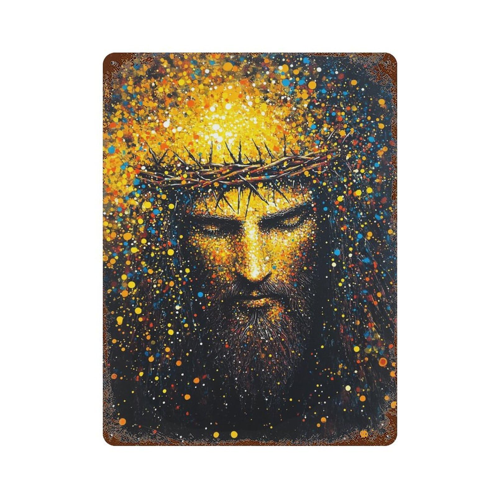 Journey to Enlightenment Rusty Metal Tin Sign 15.7"x11.8", Old School Wall Decor for Garage, Pub Or Kitchen